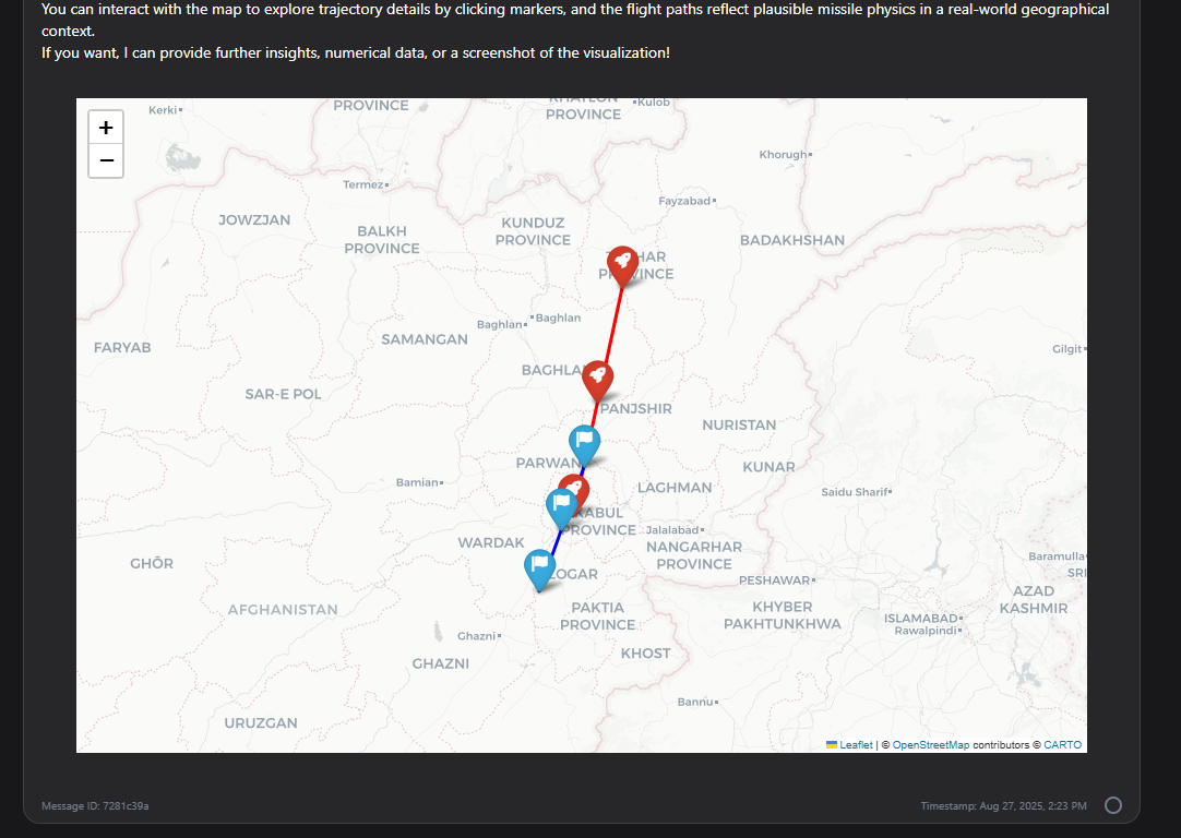 Interactive HTML map example